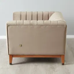 Astoria III Beige Velvet Occasional Chair