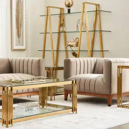 Astoria III Beige Velvet Occasional Chair