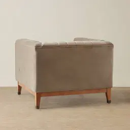 Astoria III Beige Velvet Occasional Chair