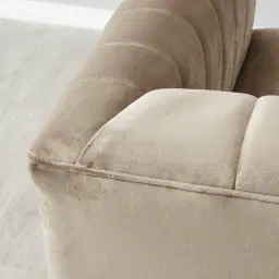 Astoria III Beige Velvet Occasional Chair