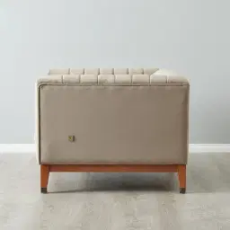 Astoria III Beige Velvet Occasional Chair