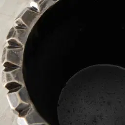 Polished Rockpile Antique Gold Vase - Large