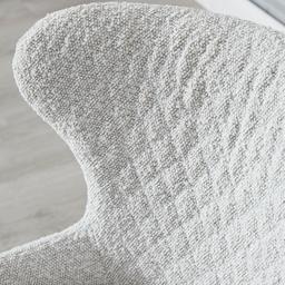 Quinn Cream Boucle Bar Stool - Brass Colour Legs