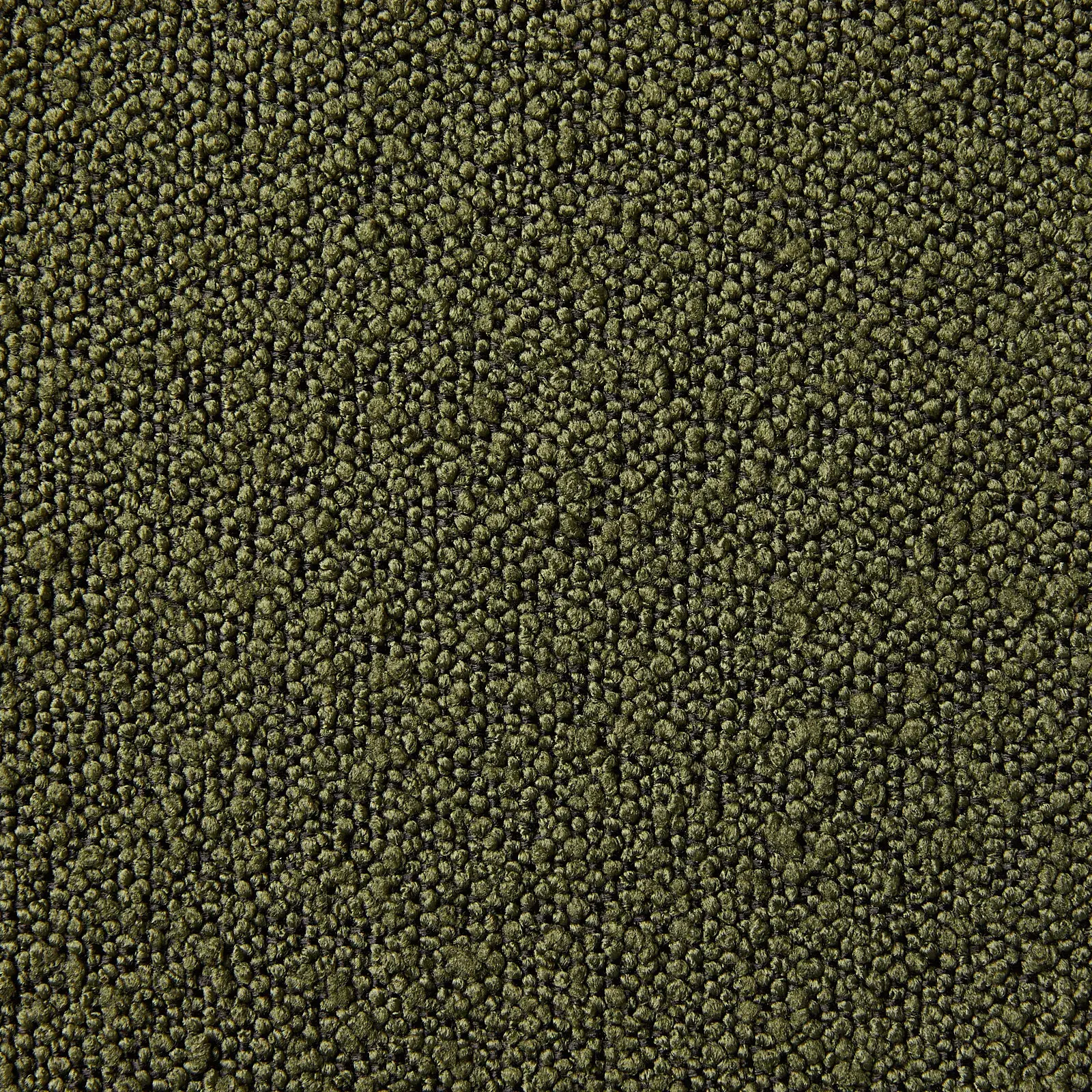 Quinn Olive Green Boucle Dining Chair  - Brass Colour Legs