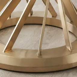 Louisa Brushed Gold Dining Table 