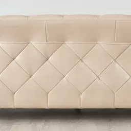 Regal Taupe Leather 3-Seater Sofa 