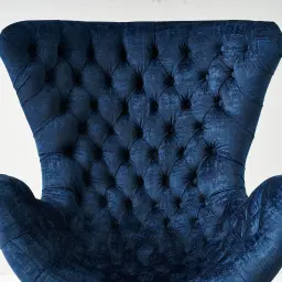 Dolly Navy Blue Velvet Occasional Chair II
