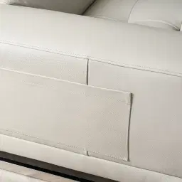 Fortitude II Cream Leather Corner Lounge 