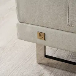 Fortitude II Cream Leather Corner Lounge 