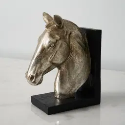 Horrace Antique Silver Bookends 