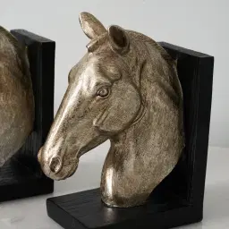 Horrace Antique Silver Bookends 