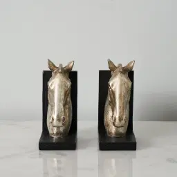 Horrace Antique Silver Bookends 