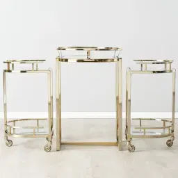 Declan Gold Bar Cart