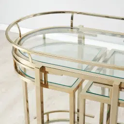 Declan Gold Bar Cart