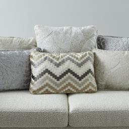 Vesper Silver Grey Velvet  Cushion 50x50