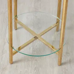 Ruby Tiered Shelf - Gold