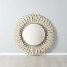 Feather Round Mirror 120cm