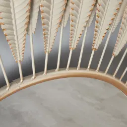 Feather Round Mirror 120cm