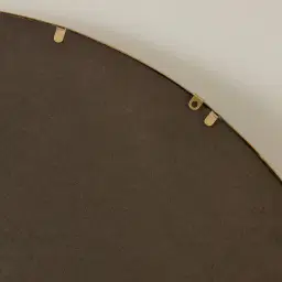 Round Gold Ginkgo Mirror