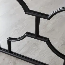 Tessellated Black Square Mirror 