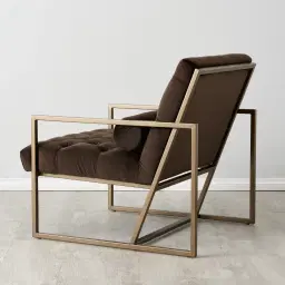 Elliot Chocolate Velvet Occasional Chair 