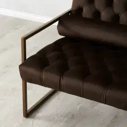 Elliot Chocolate Velvet Occasional Chair 