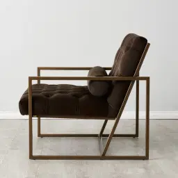 Elliot Chocolate Velvet Occasional Chair 
