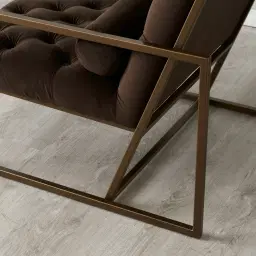 Elliot Chocolate Velvet Occasional Chair 