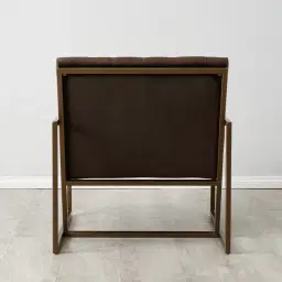 Elliot Chocolate Velvet Occasional Chair 