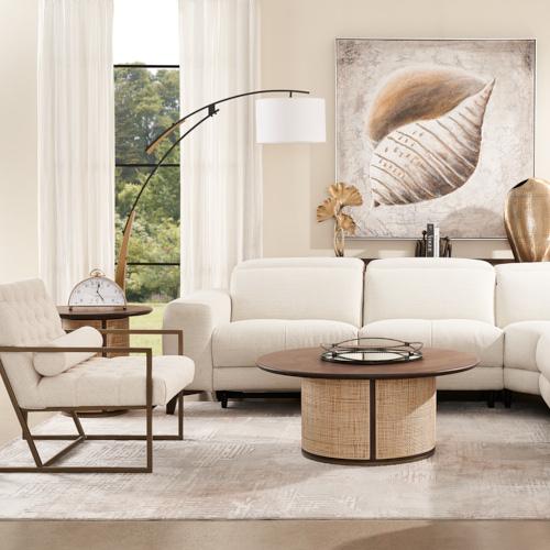 Elliot French Cream Linen Occasional Chair