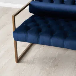 Elliot Navy Blue Velvet Occasional Chair 