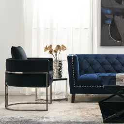 Cynthia Chair ll - Navy Blue 