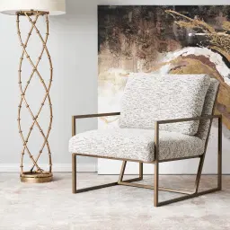 Callum Granite Boucle Occasional Chair 