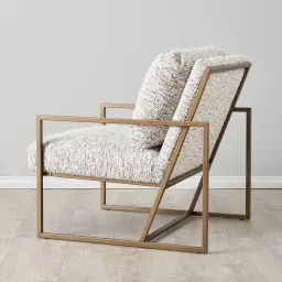 Callum Granite Boucle Occasional Chair 