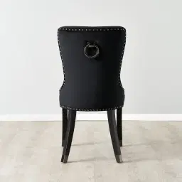 Viktor Black Velvet Dining Chair 