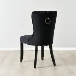 Viktor Black Velvet Dining Chair 