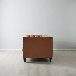 Russell Vintage Tan Leather 3-Seater Sofa