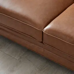 Russell Vintage Tan Leather 3-Seater Sofa