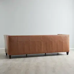 Russell Vintage Tan Leather 3-Seater Sofa