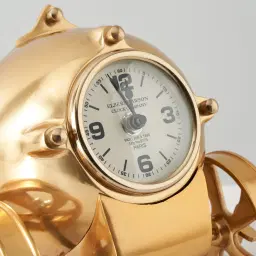 Falco Table Clock - Antique Brass Colour