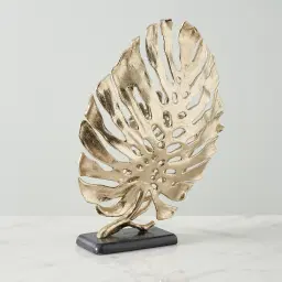 Golden Monstera Decorative - Large