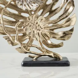 Golden Monstera Decorative - Large