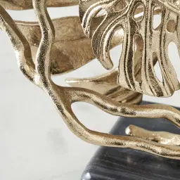 Golden Monstera Decorative - Large