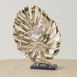Golden Monstera Decorative - Large