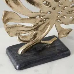 Golden Monstera Decorative - Large