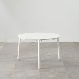 Lana White Round Outdoor Side Table 