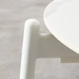 Lana White Round Outdoor Side Table 