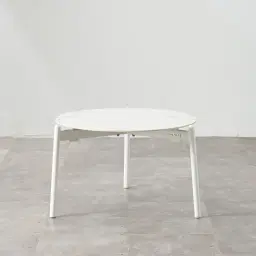 Lana White Round Outdoor Side Table 