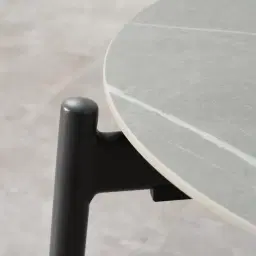 Lana Charcoal Round Outdoor Side Table 