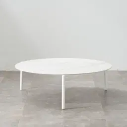 Lana White Round Outdoor Coffee Table 